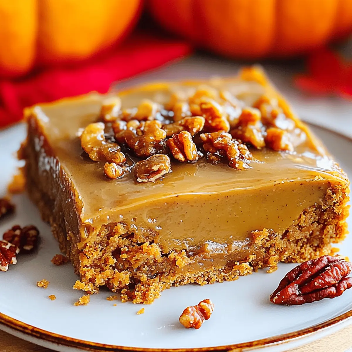 Delicious Praline Pumpkin Bars to Celebrate Autumn Evenings