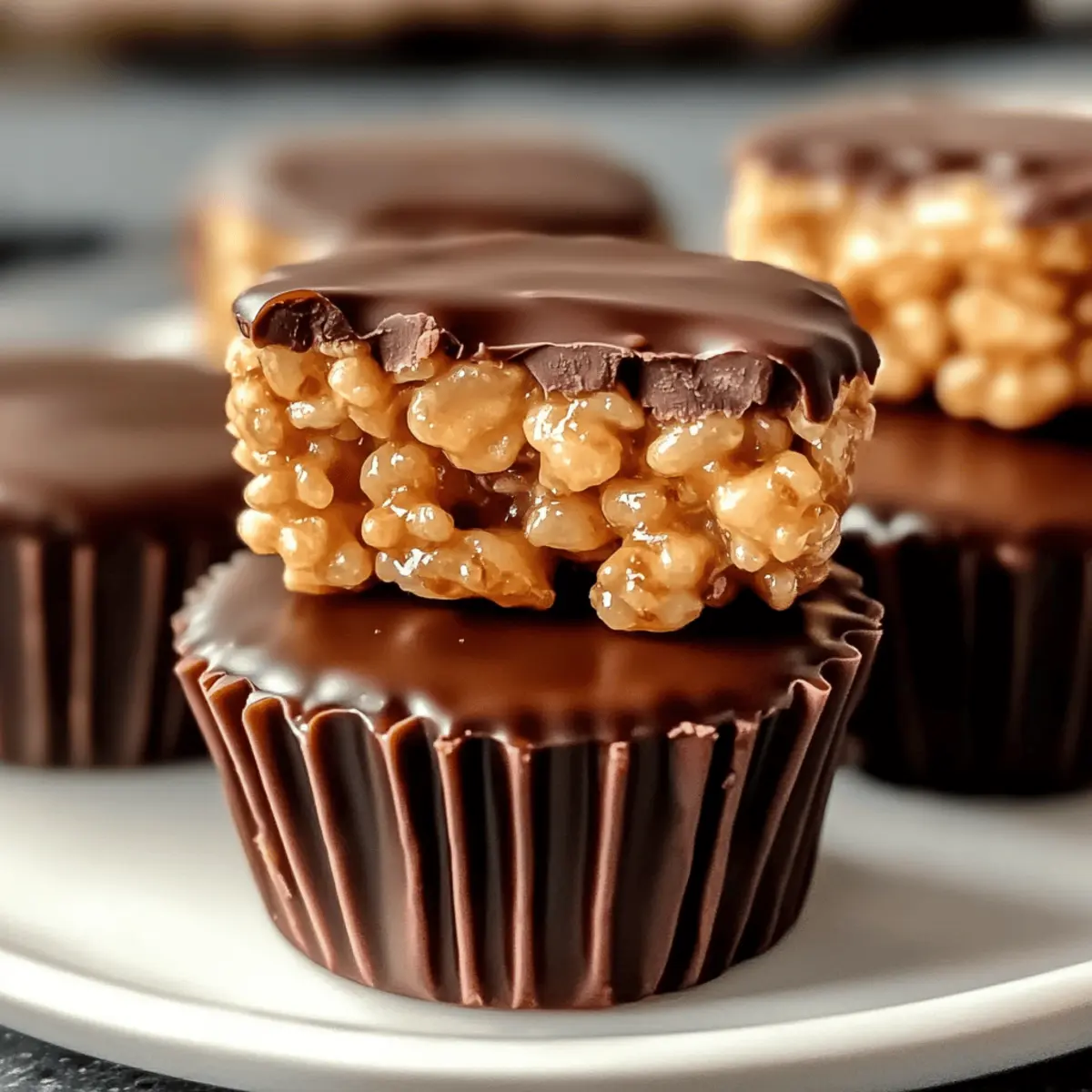 Chocolate Peanut Butter Rice Krispie Cups That Wow Every Time