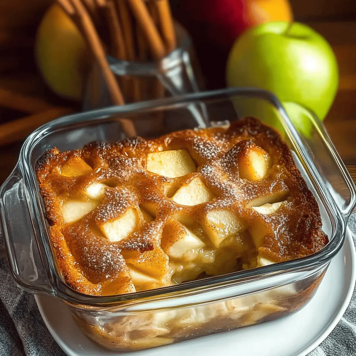 High-Protein Apple Cinnamon Bake for a Cozy Morning Boost