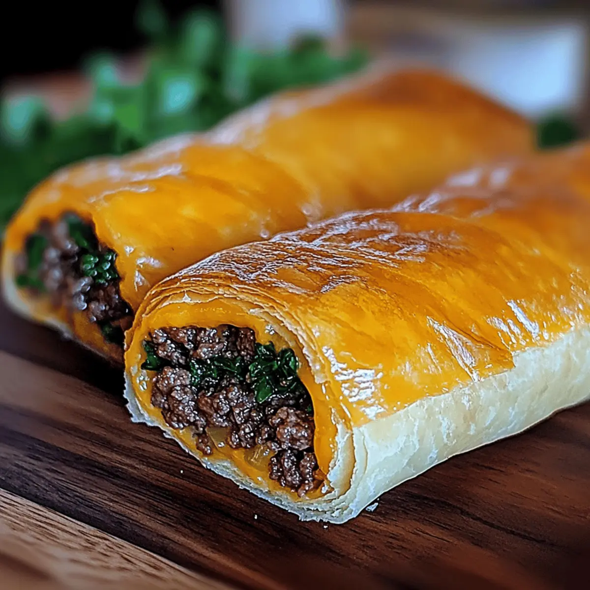 Garlic Butter Cheeseburger Rollups: Comfort Food Bliss