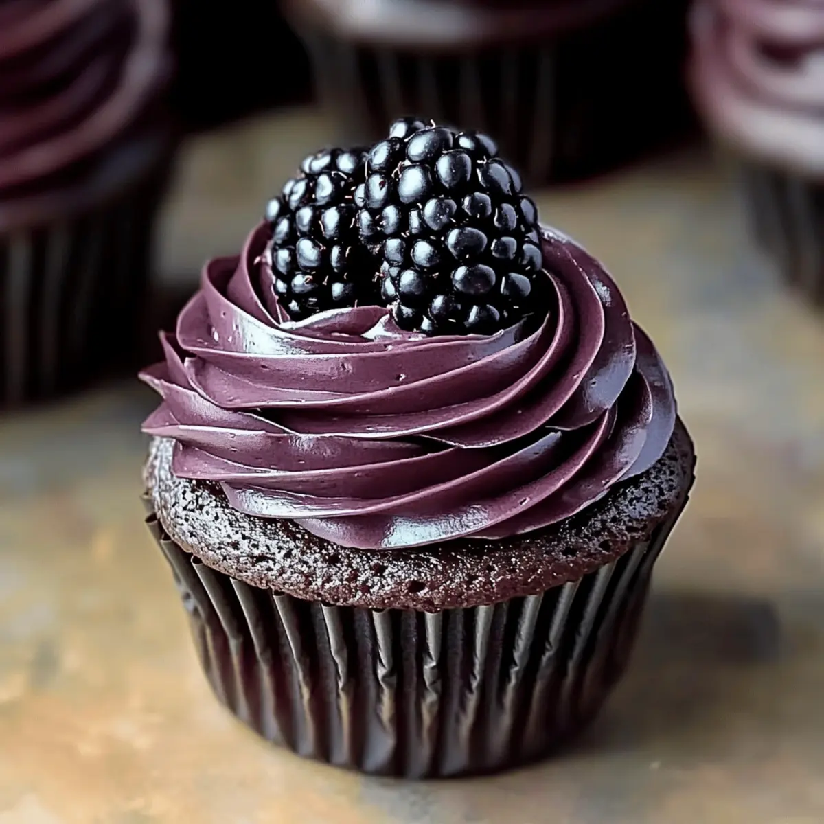Decadent Dark Chocolate Blackberry Cupcakes You’ll Adore
