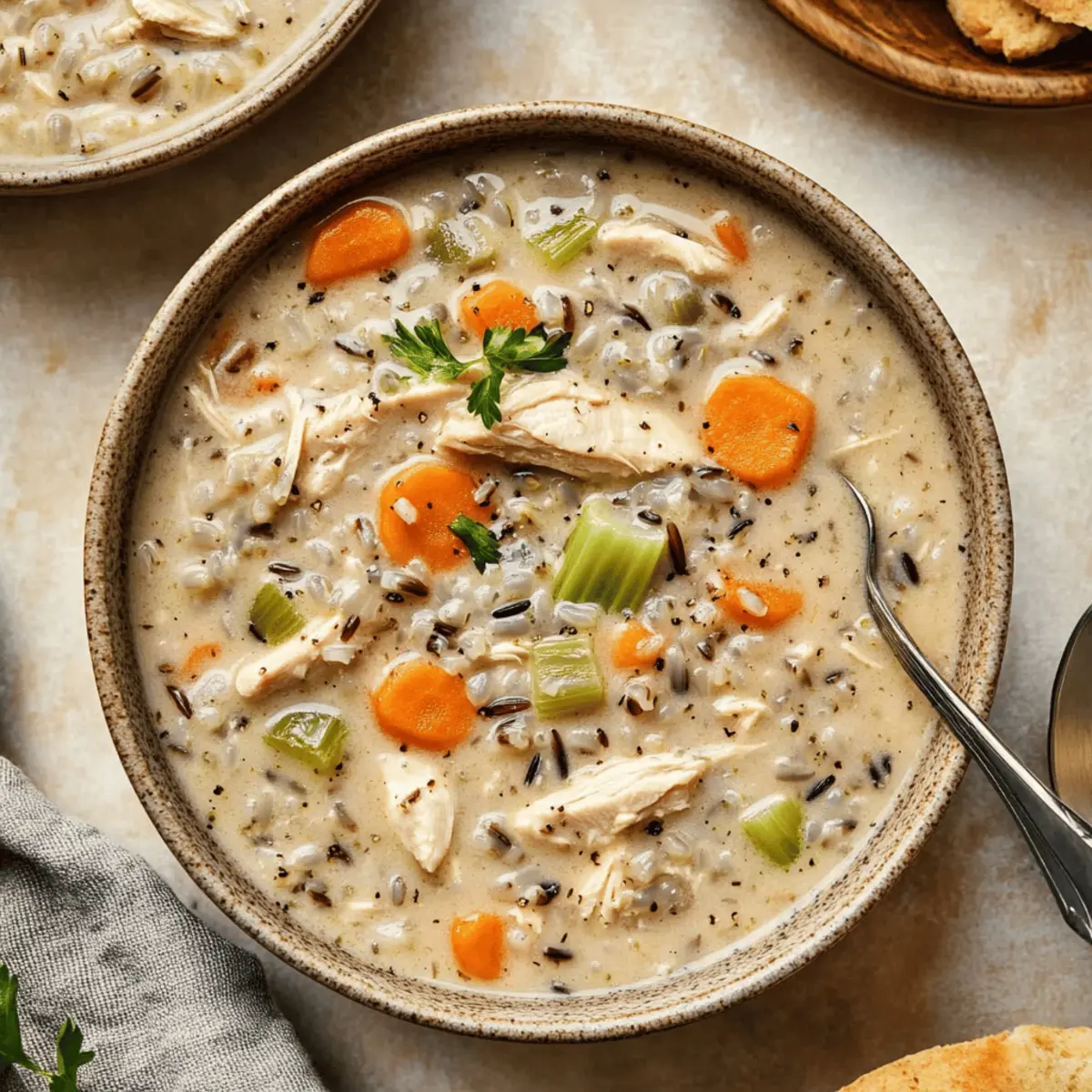 Creamy Crockpot Chicken Wild Rice Soup for Cozy Nights