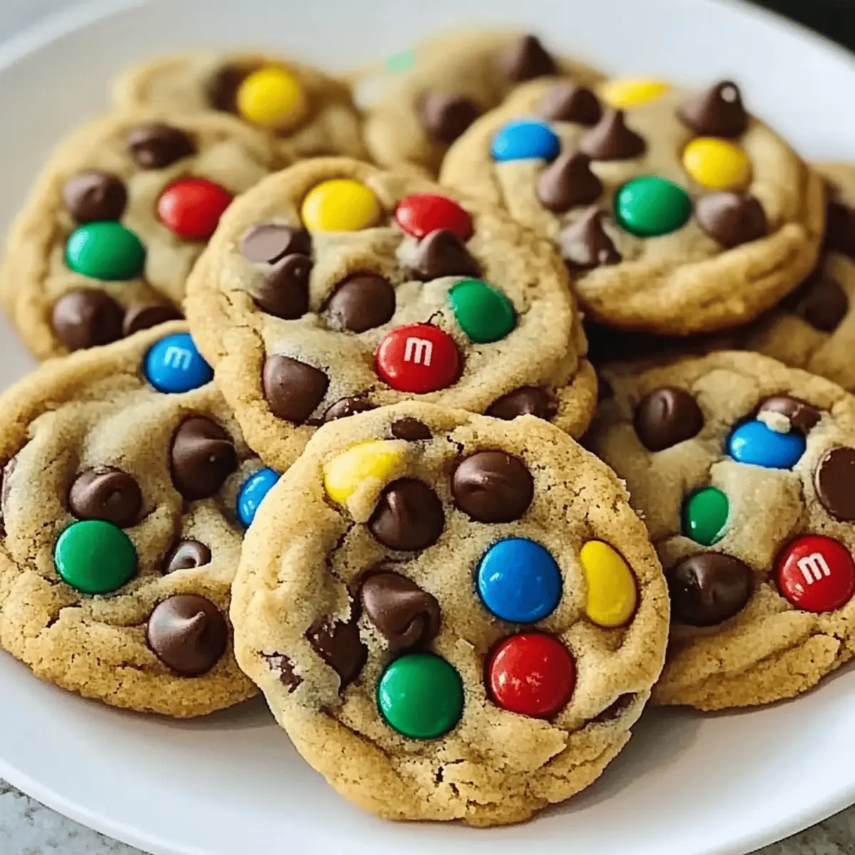 Peanut Butter M&M Chocolate Chip Cookies for Pure Bliss