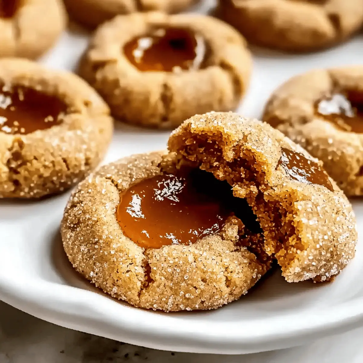 Buttery Caramel Apple Spice Thumbprint Cookies for Cozy Evenings