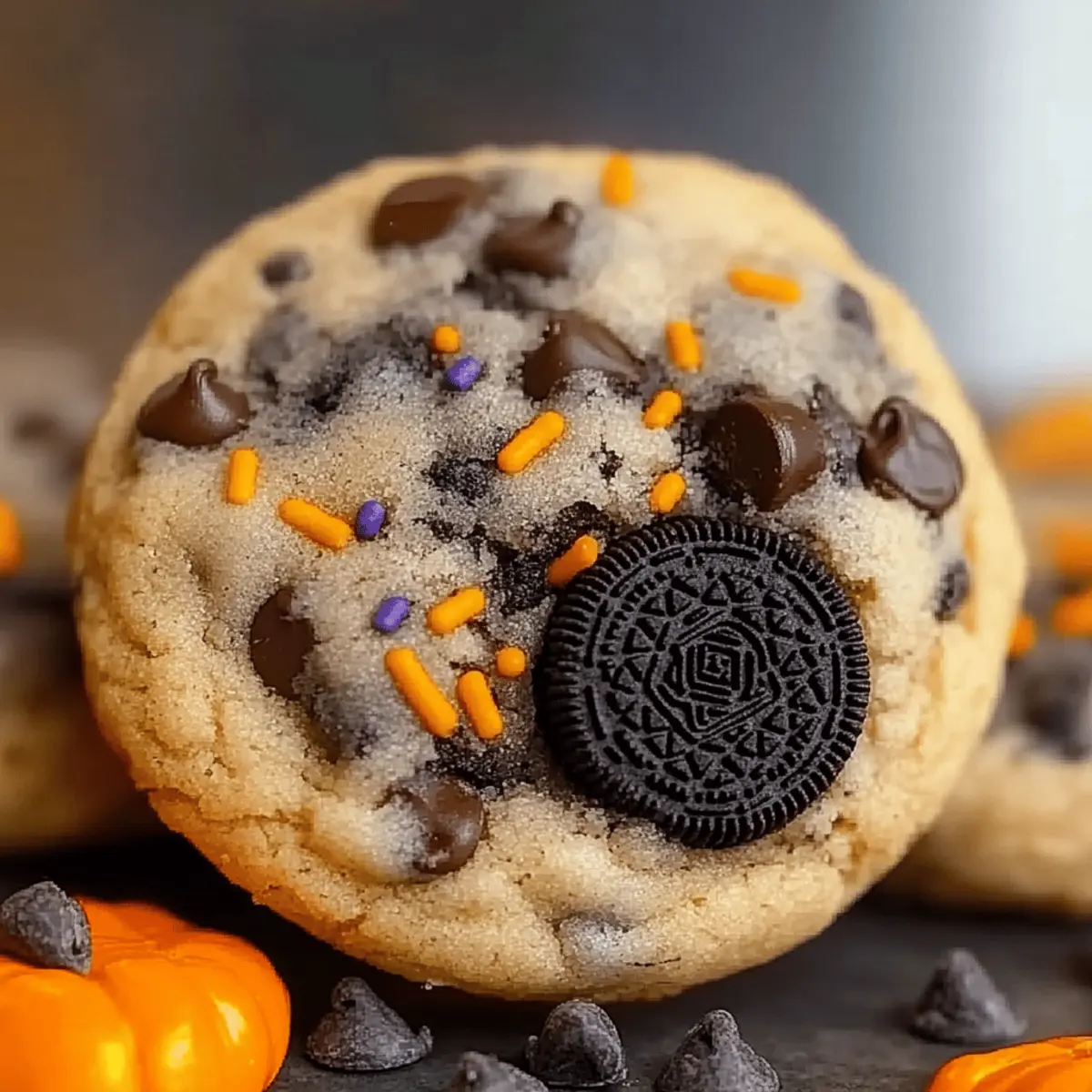 Halloween Oreo Stuffed Chocolate Chip Cookies You'll Love