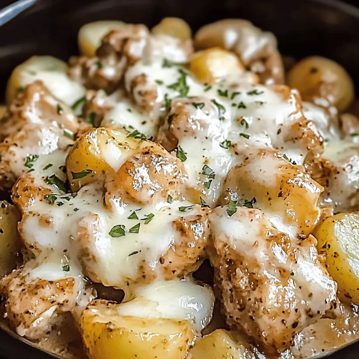 Slow Cooker Garlic Parmesan Chicken and Potatoes Made Easy