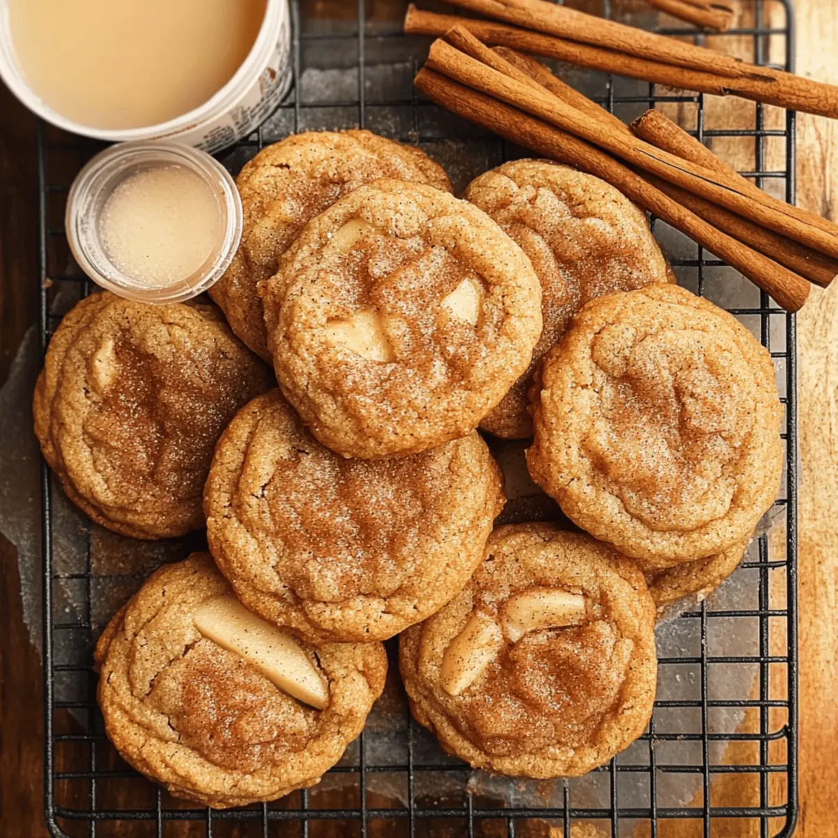 Irresistibly Chewy Apple Snickerdoodles for Fall Bliss