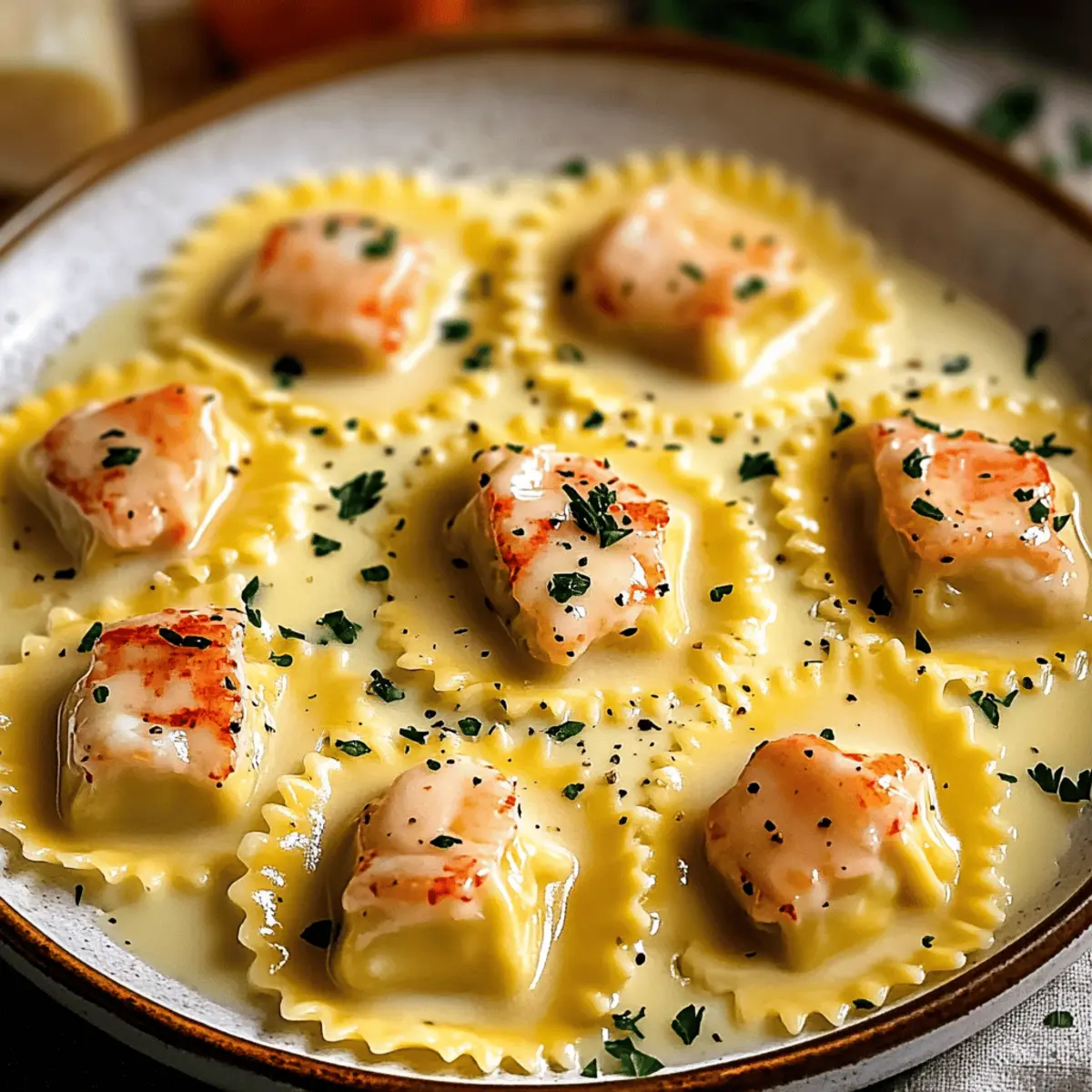 Lobster Ravioli in Lemon Butter Sauce: A Decadent Delight