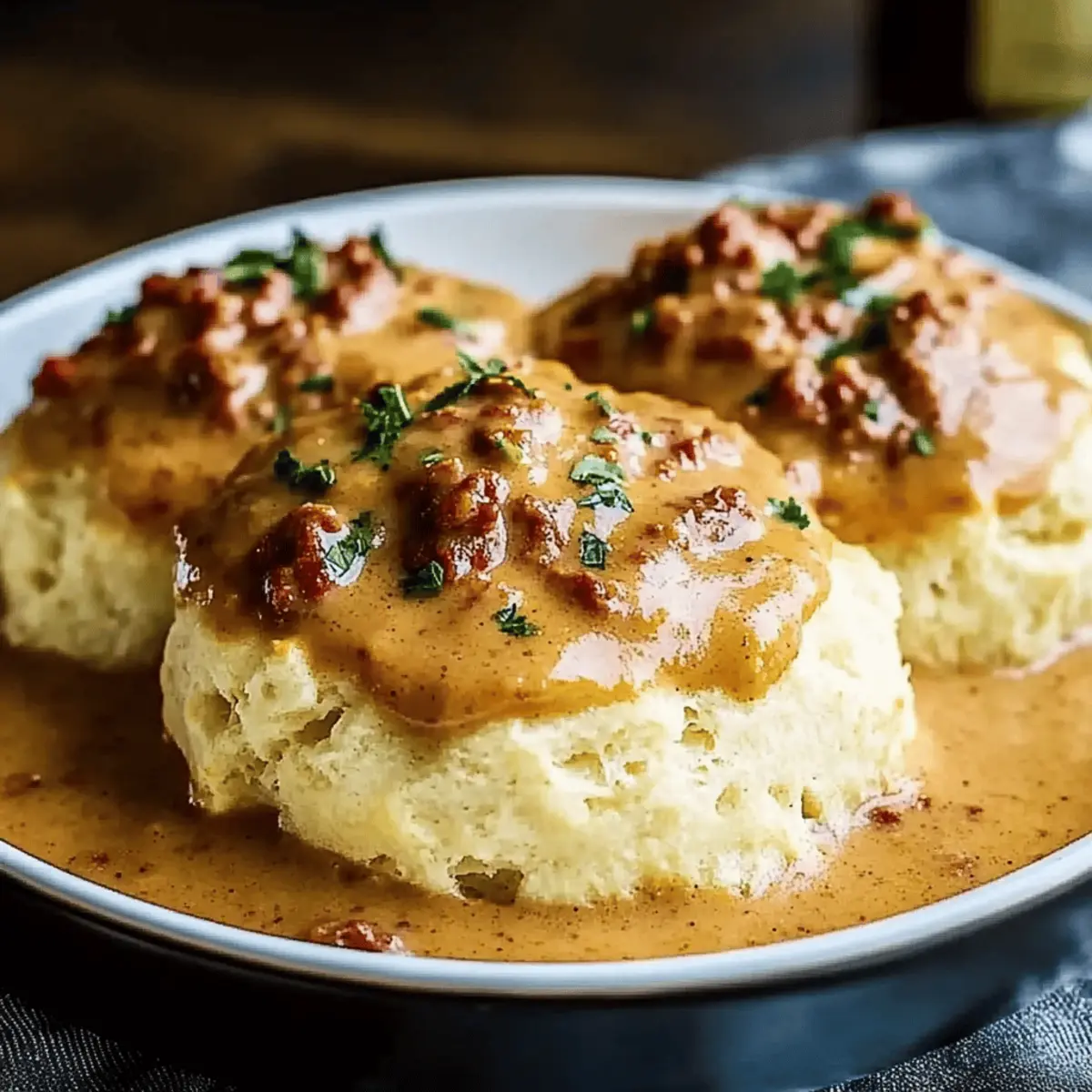 Heavenly Biscuits and Chorizo Gravy for a Cozy Morning