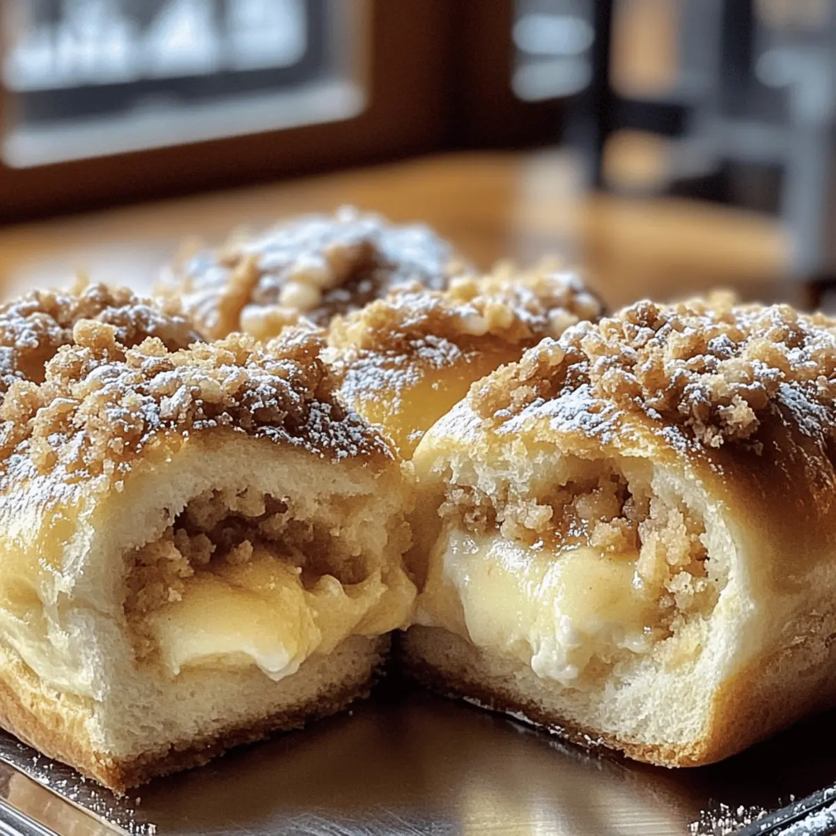 Delicious Apple Cheesecake Crumble Buns for a Sweet Treat