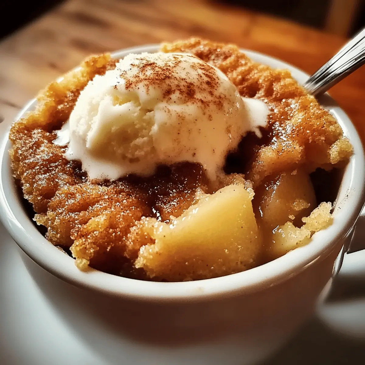 Soft and Cozy Apple Mug Cake in Just 2 Minutes