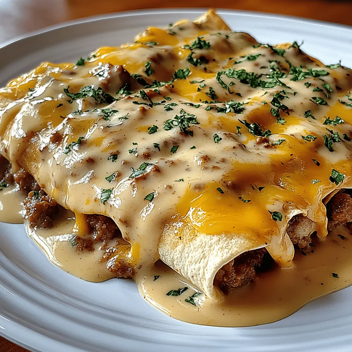 Breakfast Enchiladas with Sausage Gravy: Comfort in Every Bite