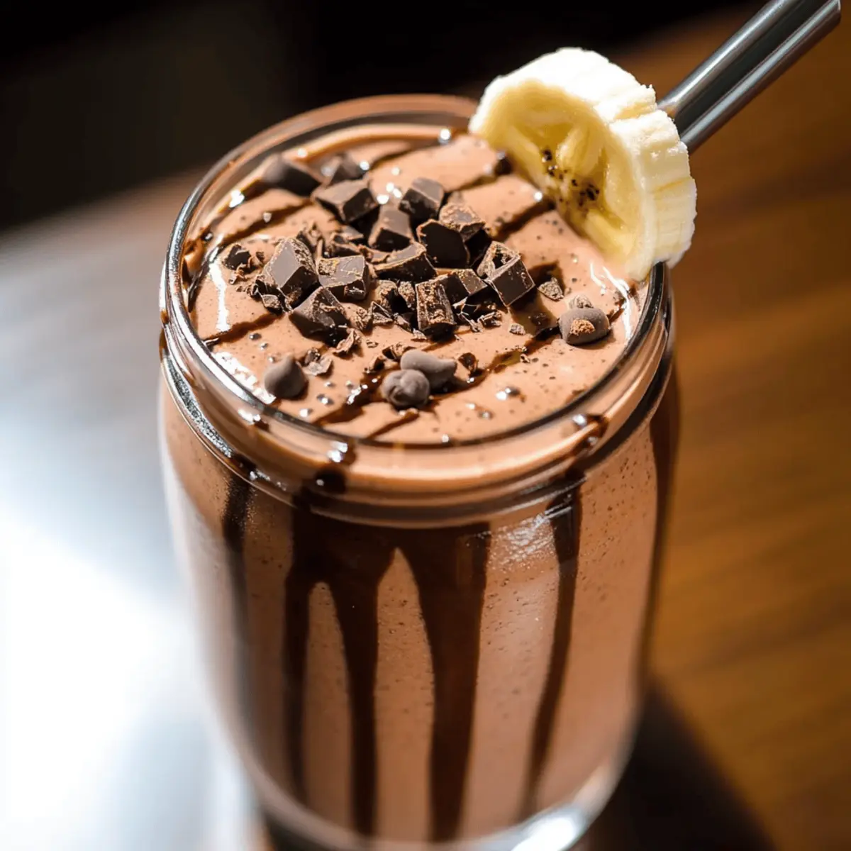 Decadent Chocolate Protein Shake to Energize Your Day