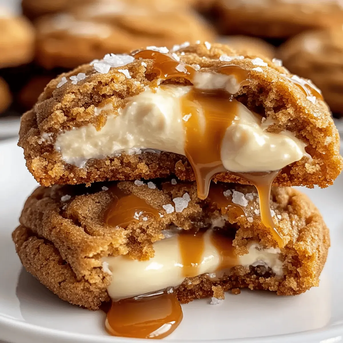Copycat Crumbl Salted Caramel Cheesecake Cookies You’ll Crave