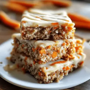 Cottage Cheese Carrot Cake Bars