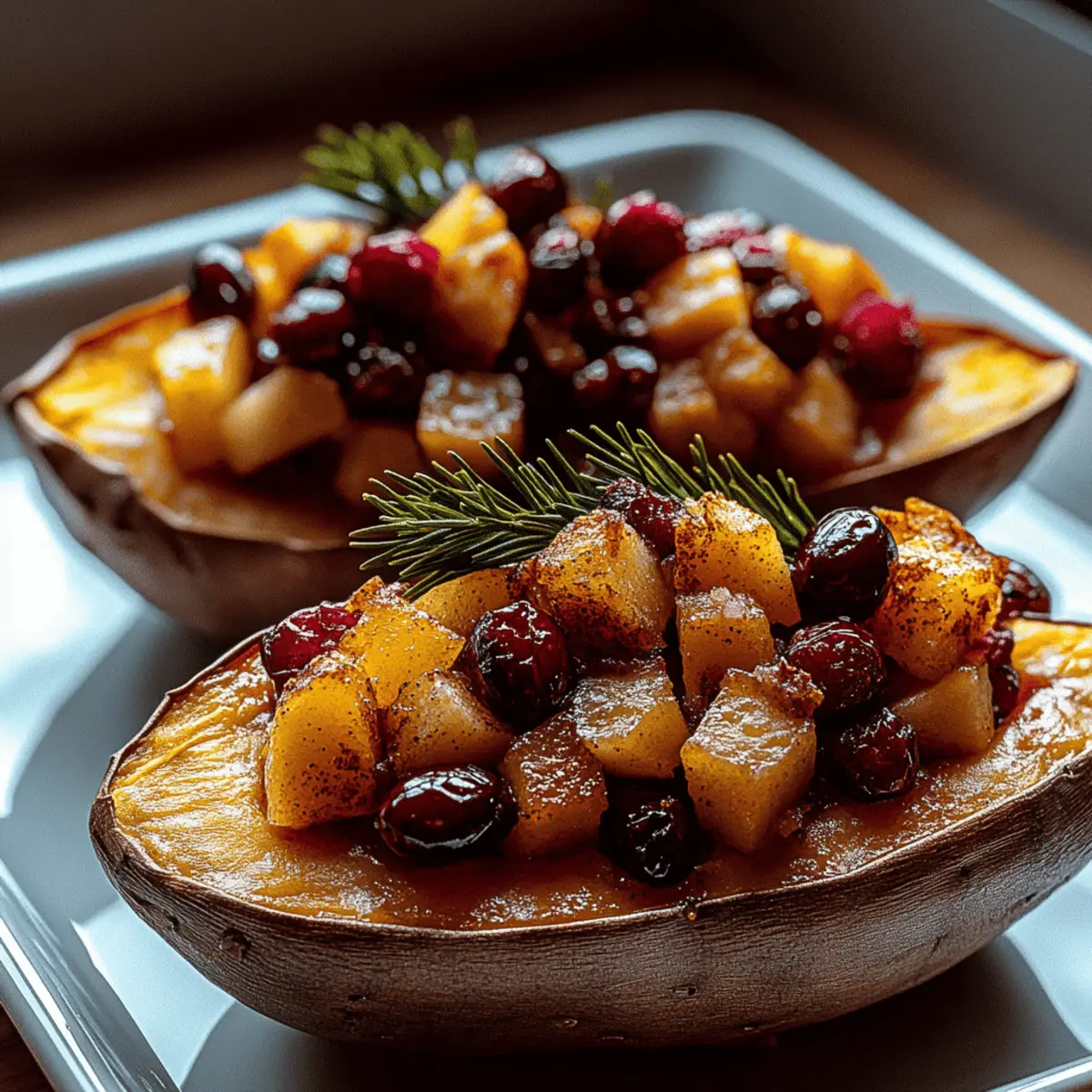 Cranberry Apple Twice-Baked Sweet Potatoes for Cozy Gatherings