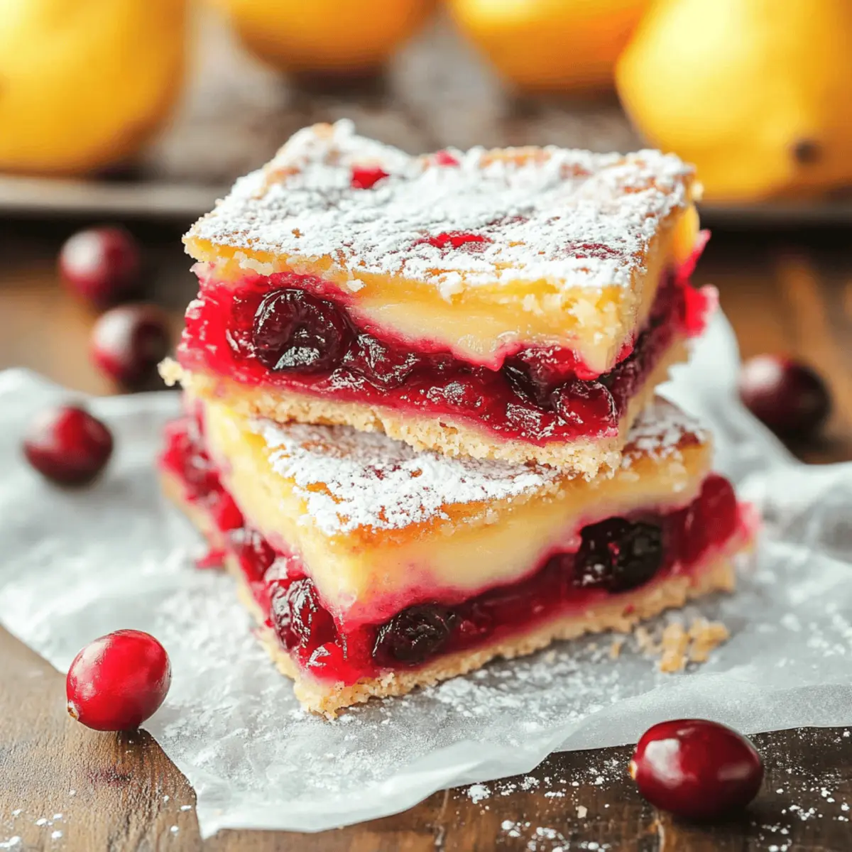 Irresistibly Tangy Cranberry Lemon Bars You’ll Love