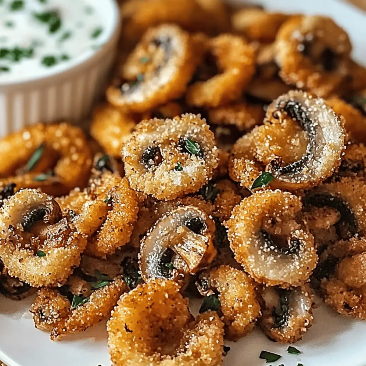 Crispy Ranch-Breaded Mushrooms for Crunchy Snack Lovers