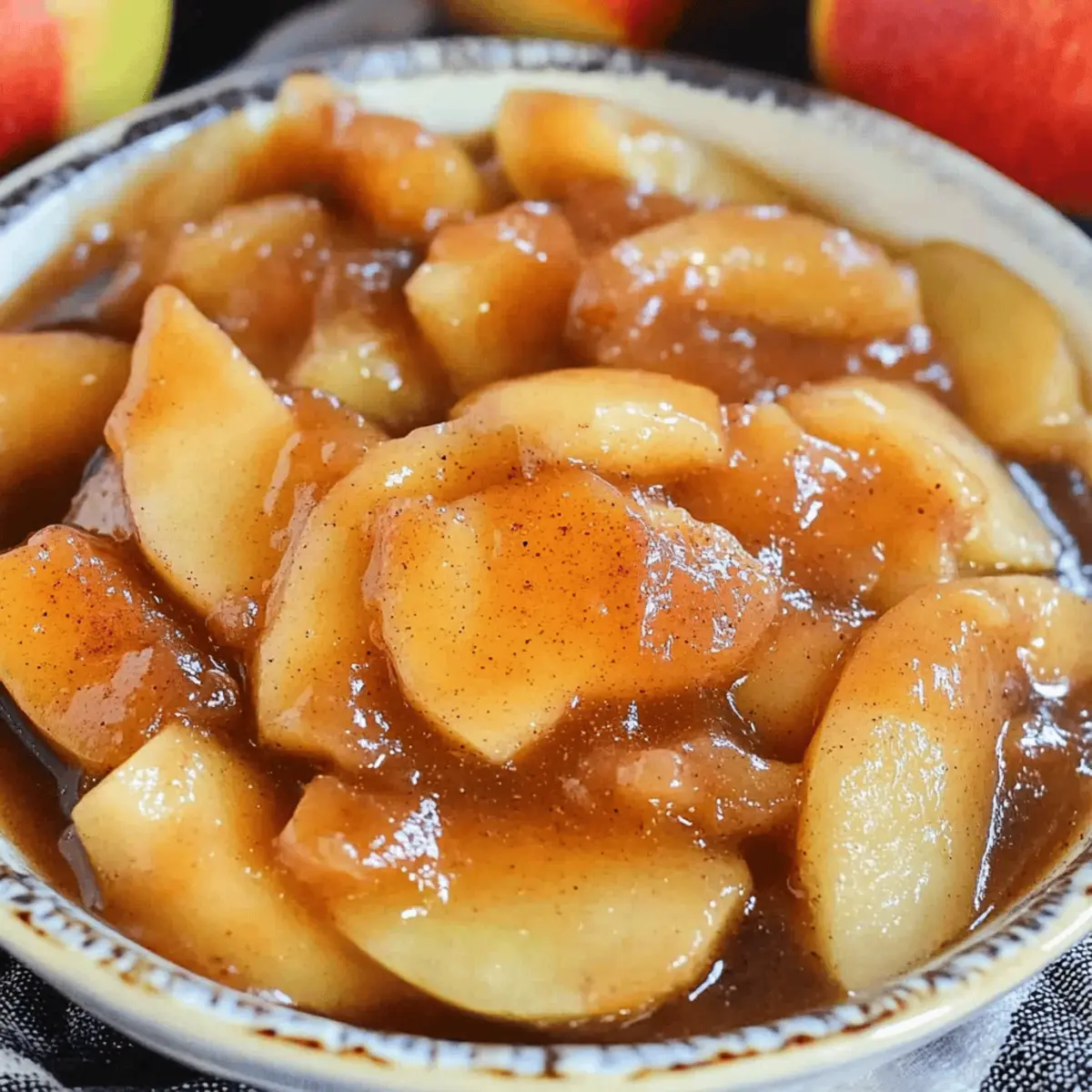Deliciously Easy Slow Cooker Fried Apples Recipe