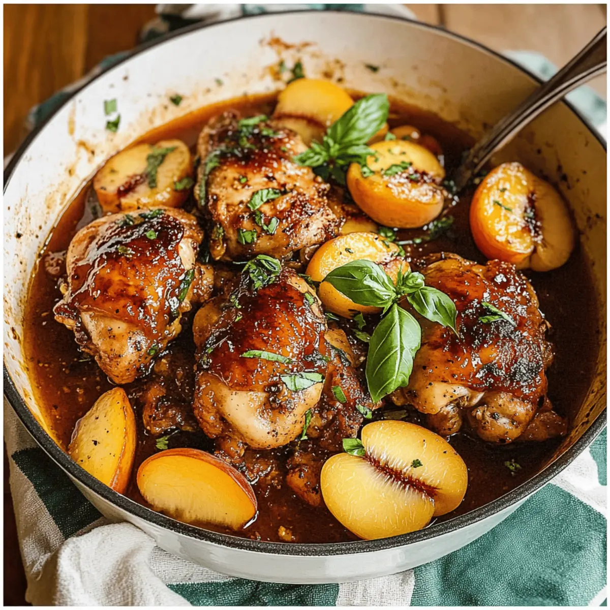 Easy Honey Butter Peach Chicken for a Sweet Savory Delight