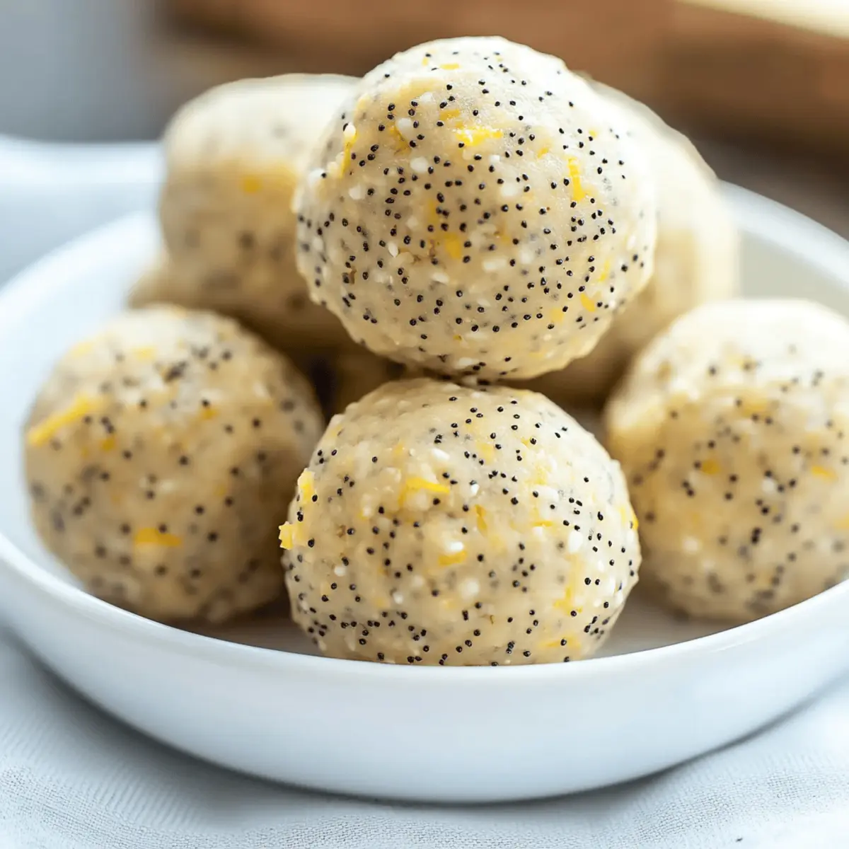 Zesty Lemon Poppyseed Protein Balls for a Boost of Energy