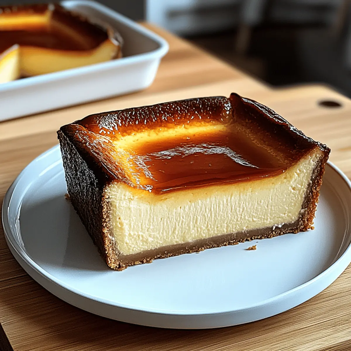 Creamy Loaf Pan Basque Cheesecake: Effortless Indulgence