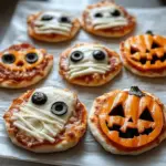 Mini Halloween Pizzas