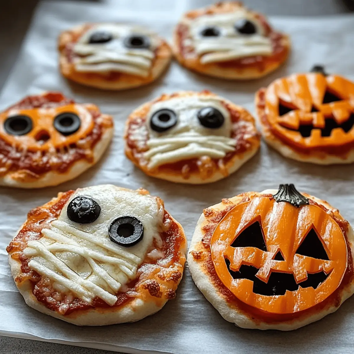 Delicious Mini Halloween Pizzas That Boo-t Your Party Fun