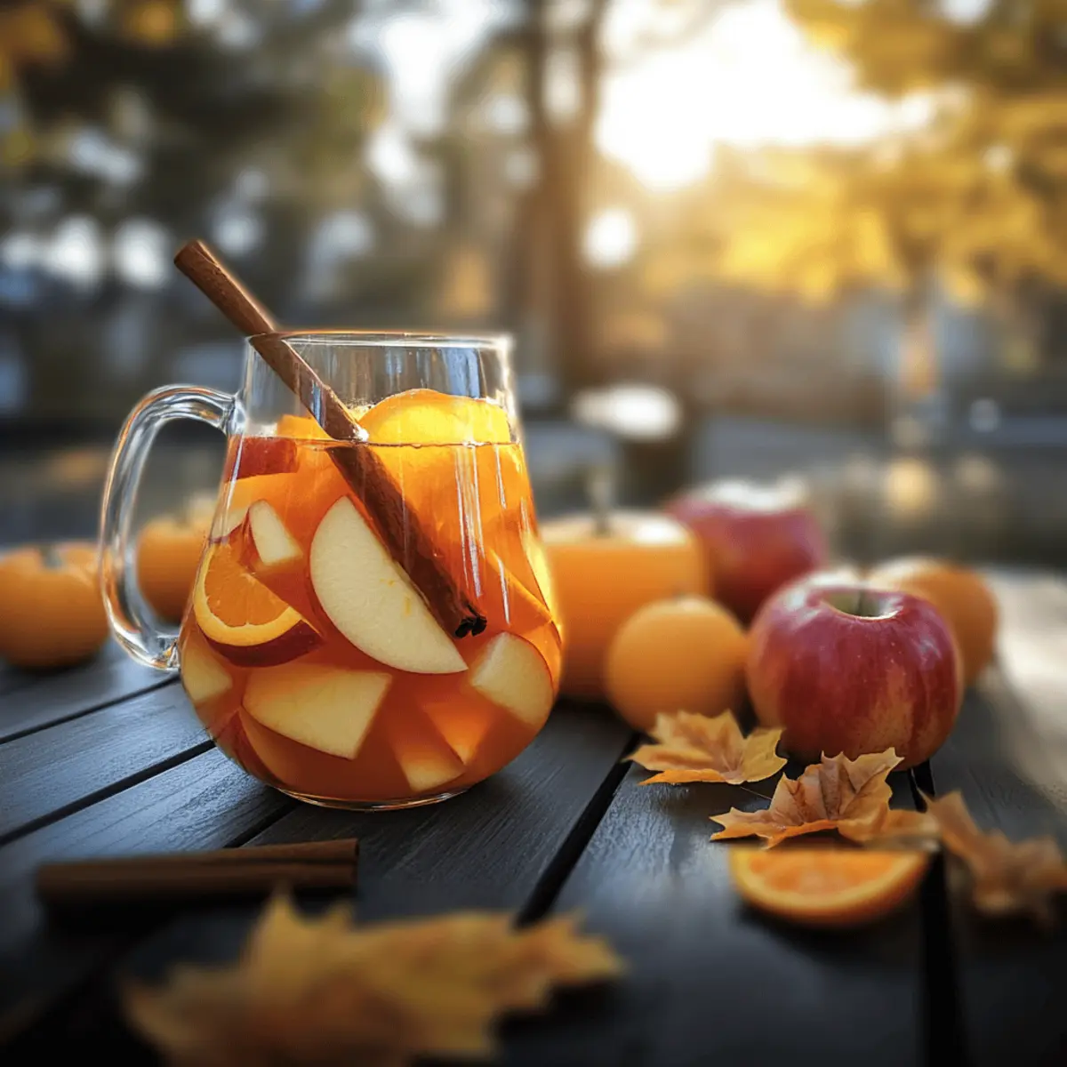 Cozy Pumpkin Spice Fireball Sangria for Fall Celebrations