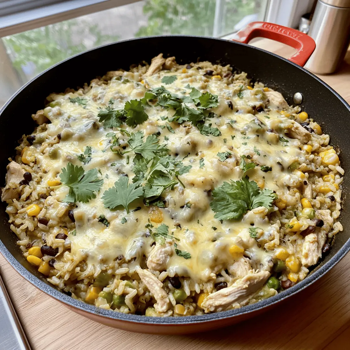 Salsa Verde Chicken & Rice Skillet: A Flavorful Weeknight Winner