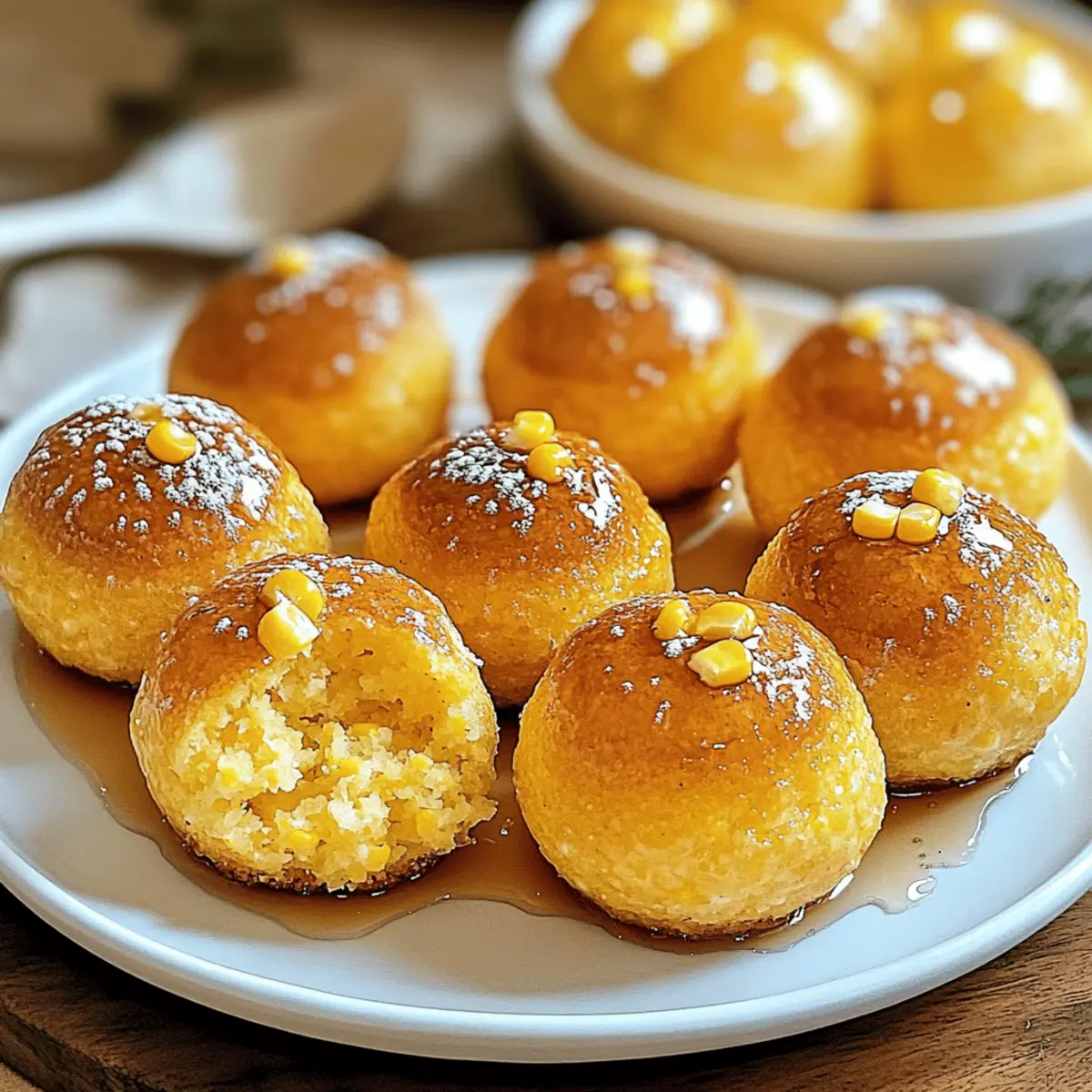 Southern-Style Honey Butter Cornbread Poppers That Delight