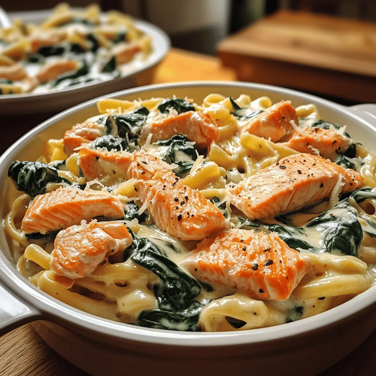 Spinach Salmon Pasta: A Creamy, Quick Dinner Delight