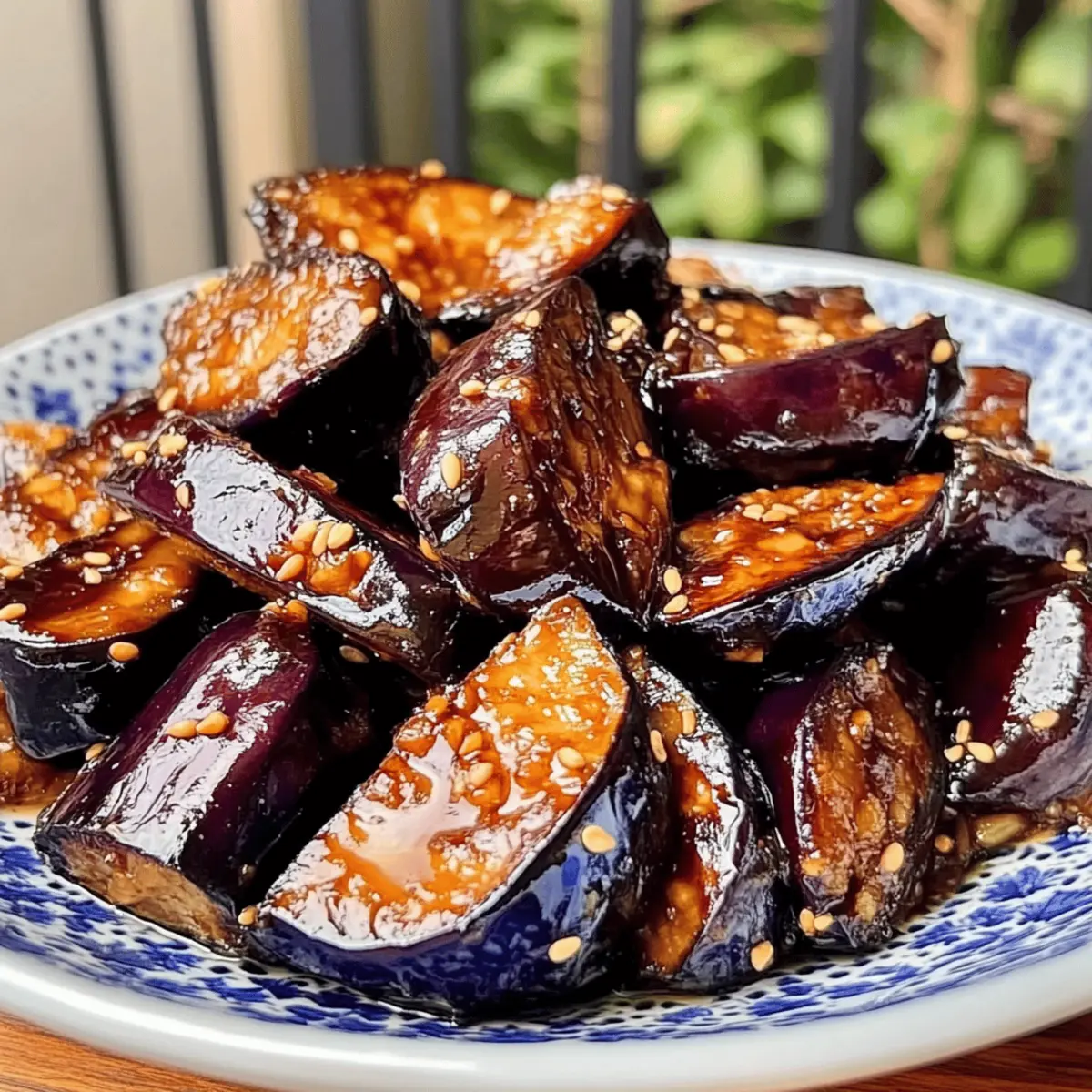 Sticky Garlic Eggplant: A Sweet Savory Vegan Sensation