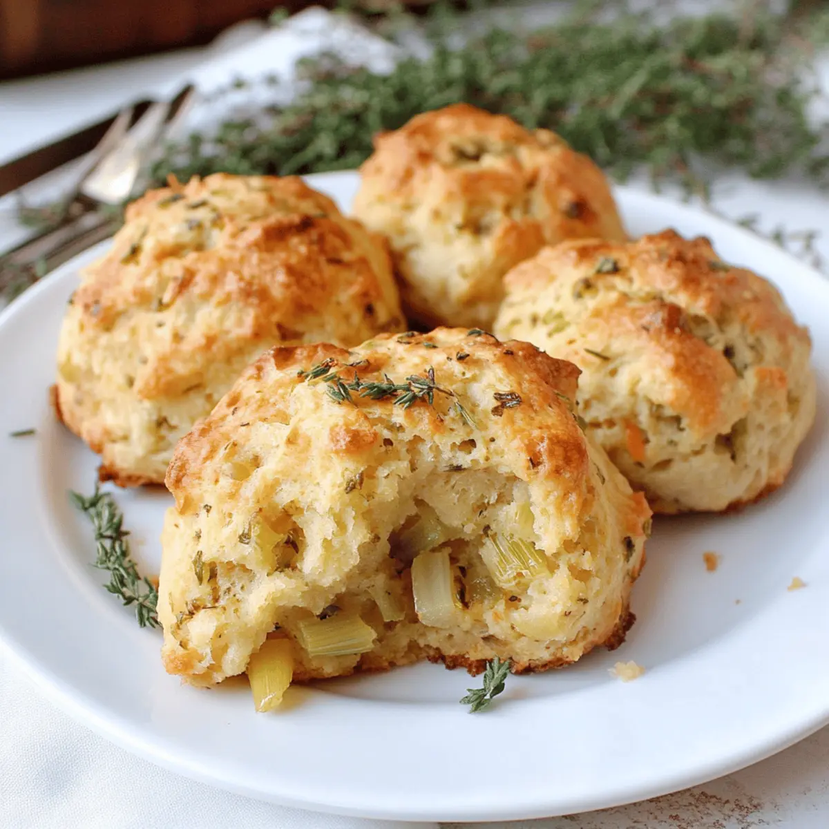 Savory Stuffing Biscuits Perfect for Thanksgiving Leftovers