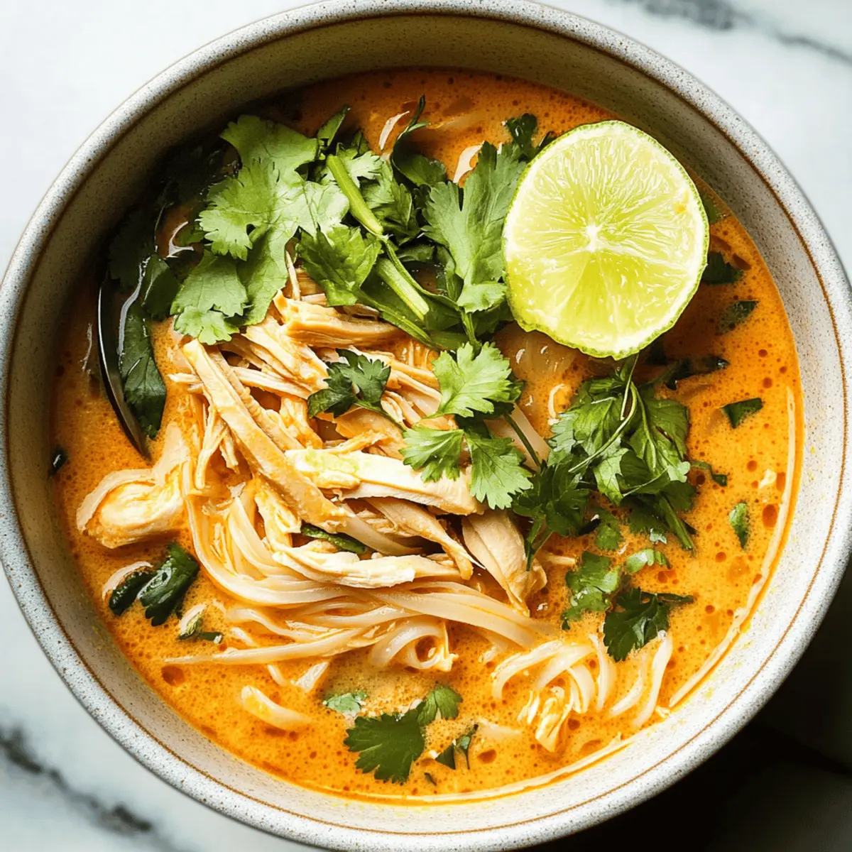 Savory Thai Chicken Curry Soup ready in 20 minutes