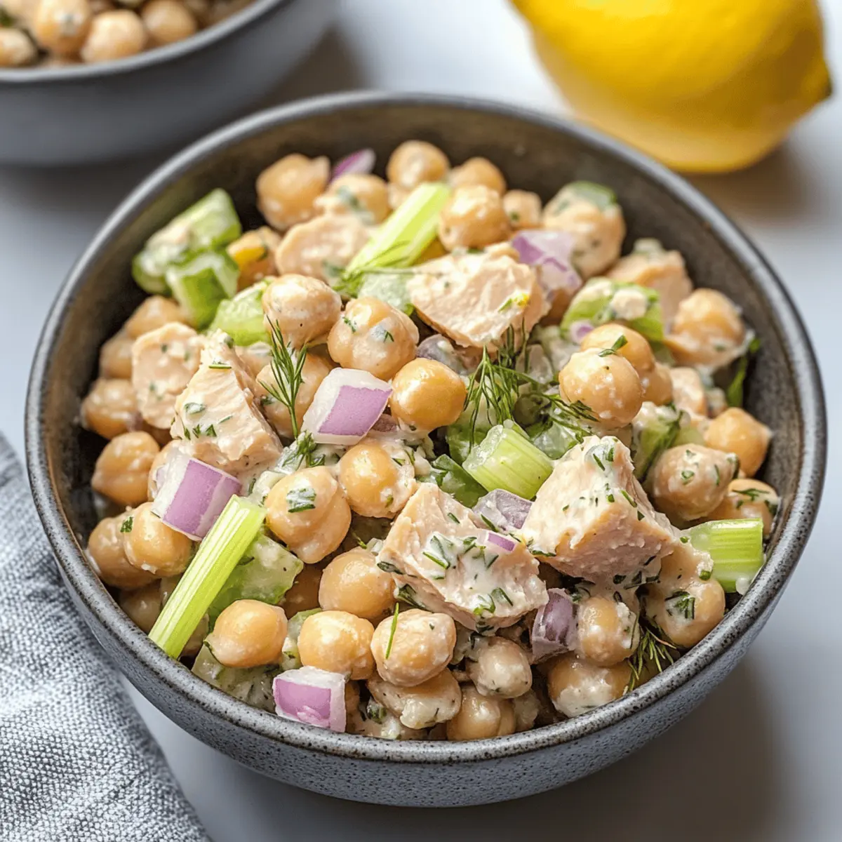Tuna Garbanzo Bean Salad: Quick, Healthy, and Satisfying!