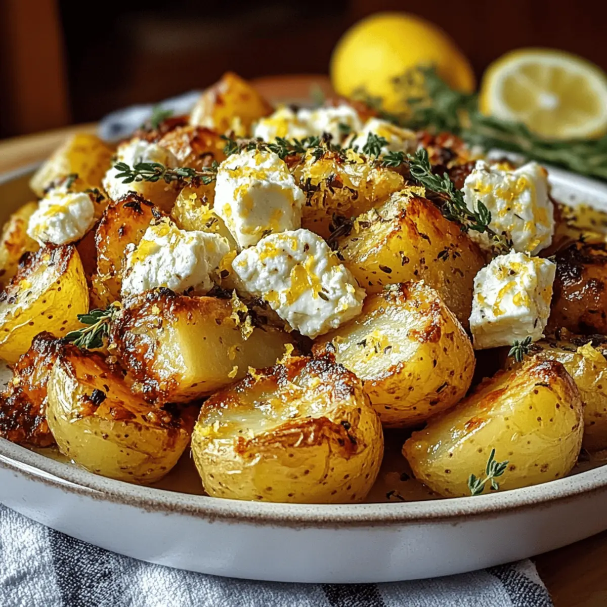 Savory Baked Feta Potatoes with Lemon for Cozy Nights