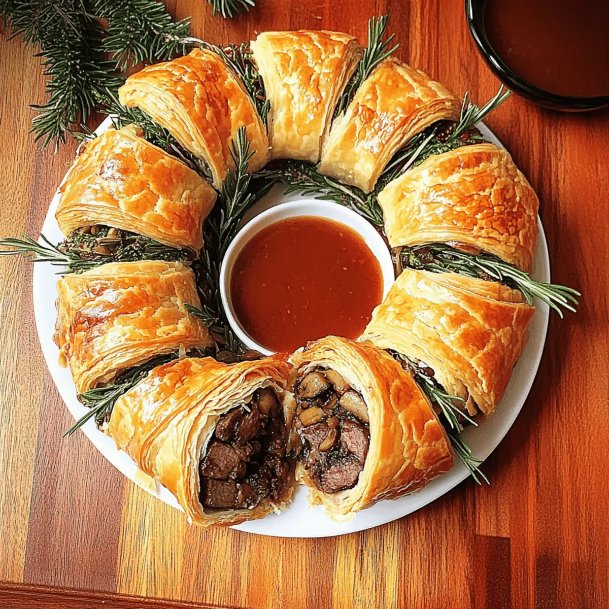 Mouthwatering Beef Wellington Wreath for Festive Feasts