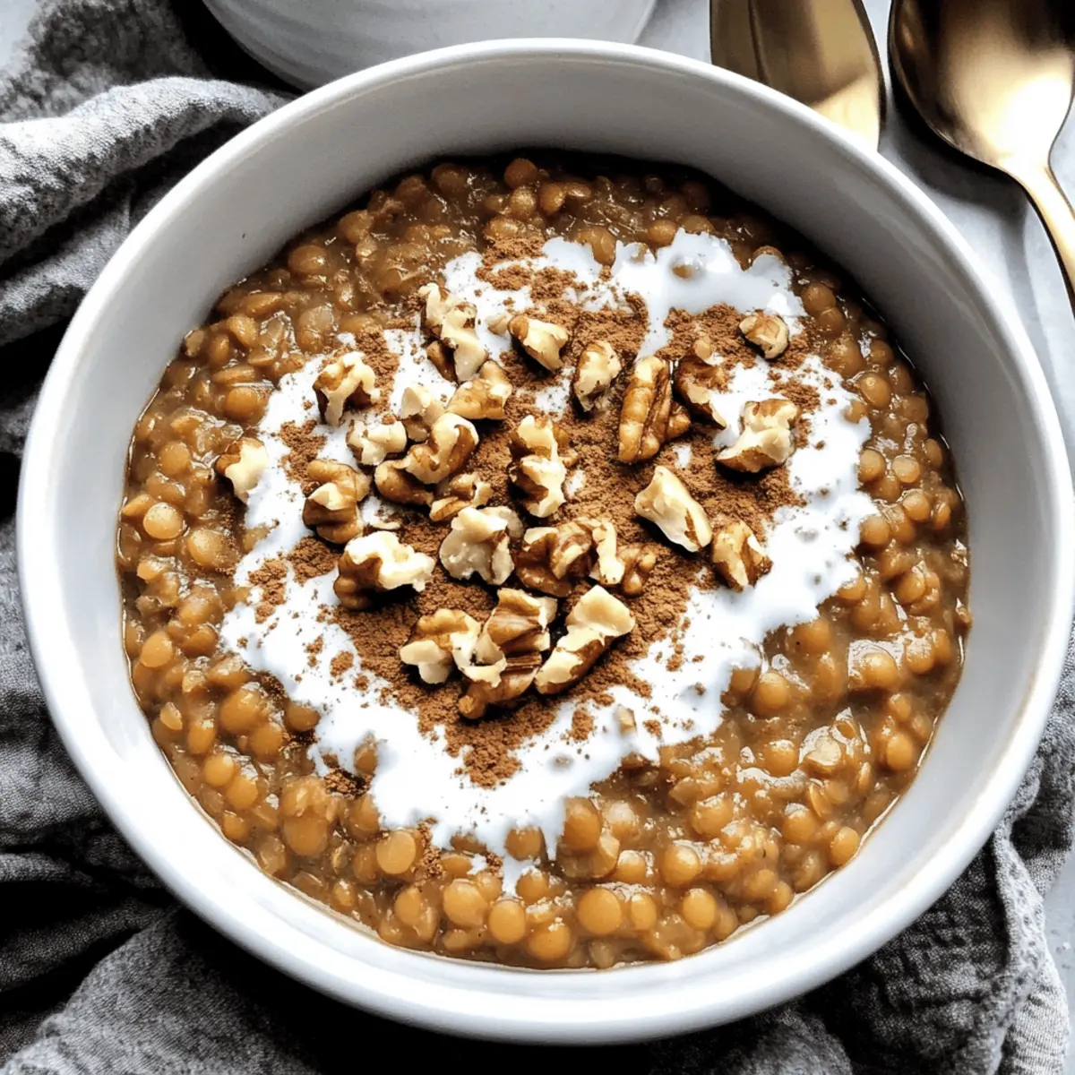 Breakfast Lentils with Cinnamon Brown Sugar: Cozy and Nourishing