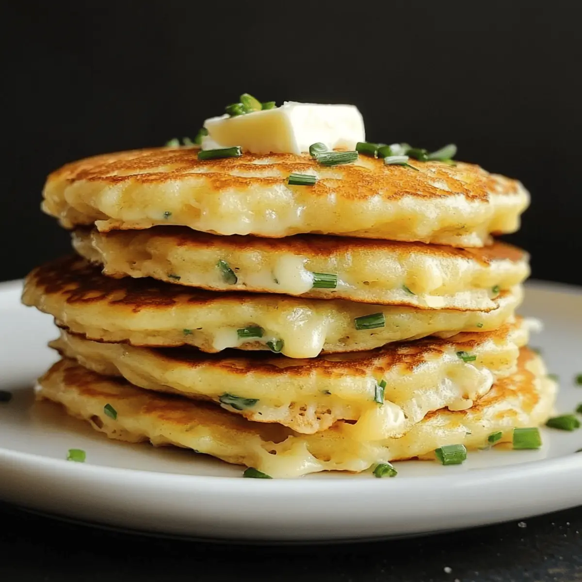 Savory Cheese & Chive Pancakes for a Cozy Breakfast Delight