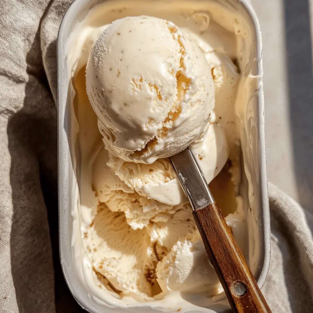 Cottage Cheese Ice Cream with Brown Butter and Vanilla Bliss