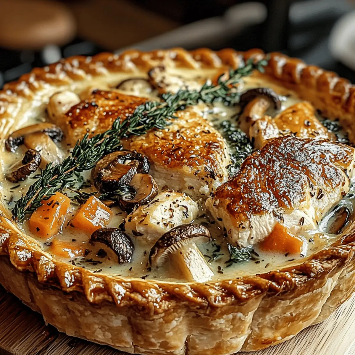 Ultimate Cozy Chicken and Mushroom Pot Pie Recipe to Warm You Up