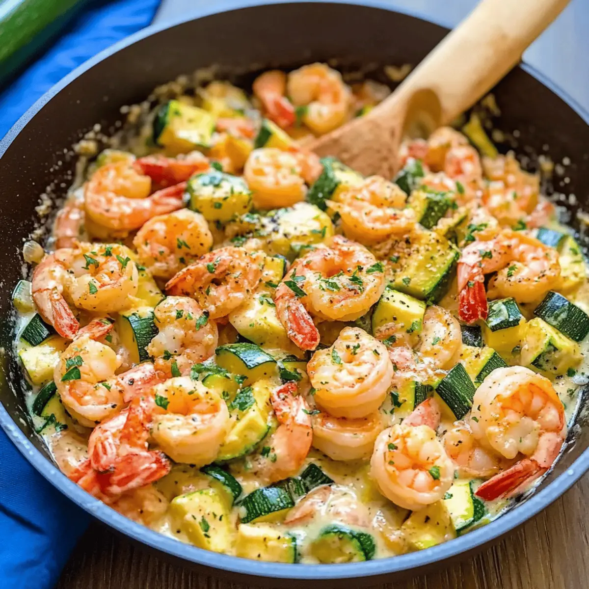 Creamy Shrimp and Zucchini Skillet for a Quick Keto Delight