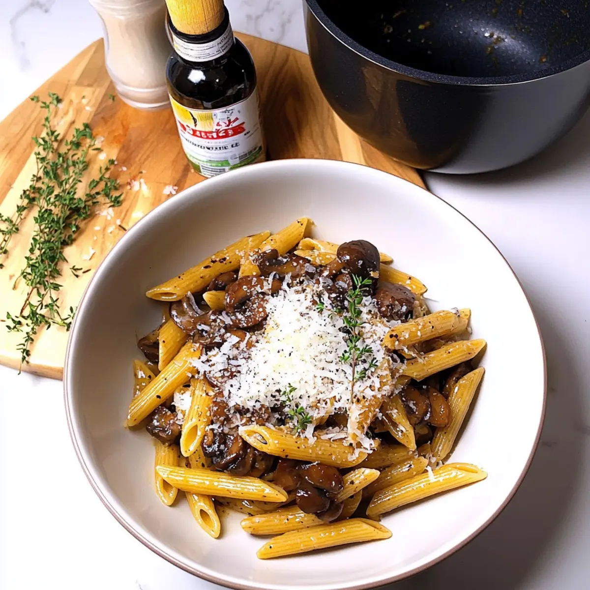 Creamy Balsamic Mushroom Pasta: A Cozy Weeknight Delight