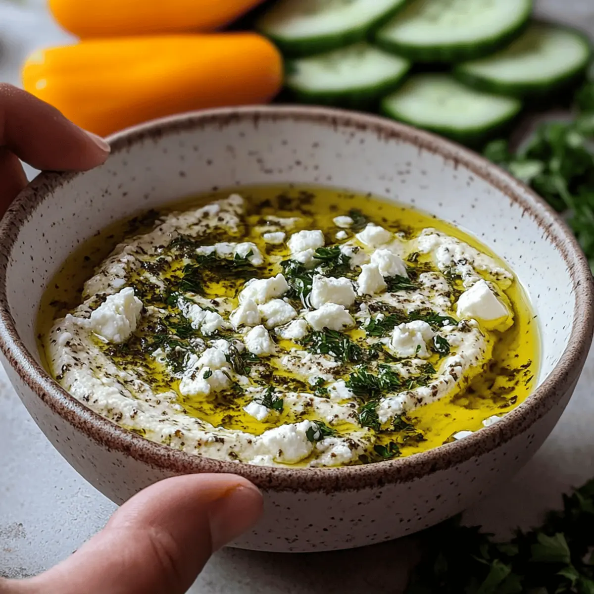 Herb and Feta Olive Oil Dip for Simple Mediterranean Bliss