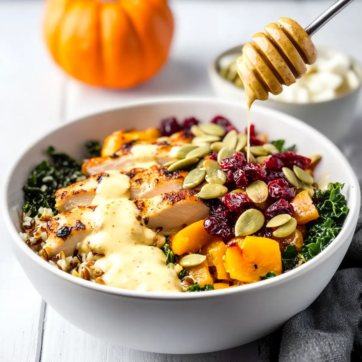 Hearty Honey Dijon Harvest Bowl for a Cozy Fall Feast