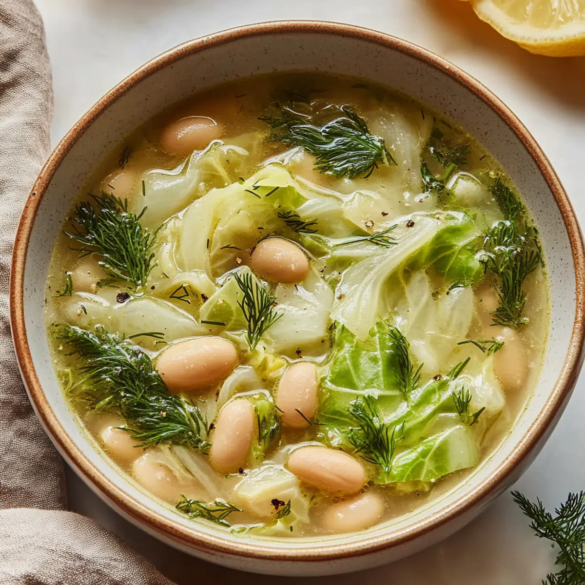 Lemon Dill Cabbage Soup: A Cozy Bowl of Comfort and Flavor