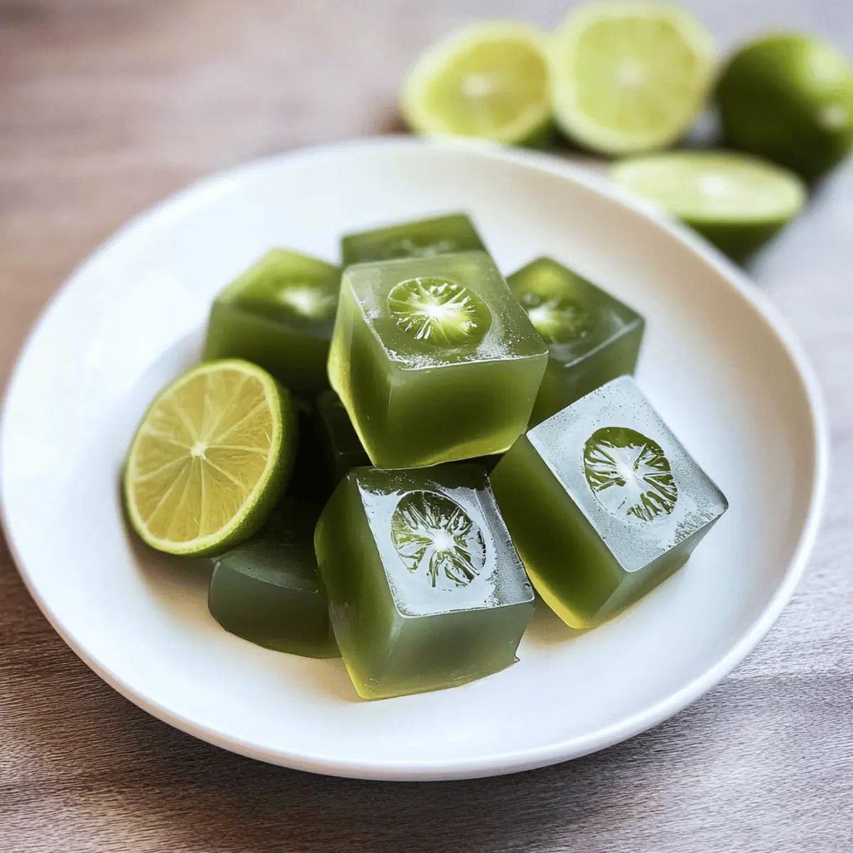 Refreshing Limeade Jello with Spirulina for a Healthy Treat