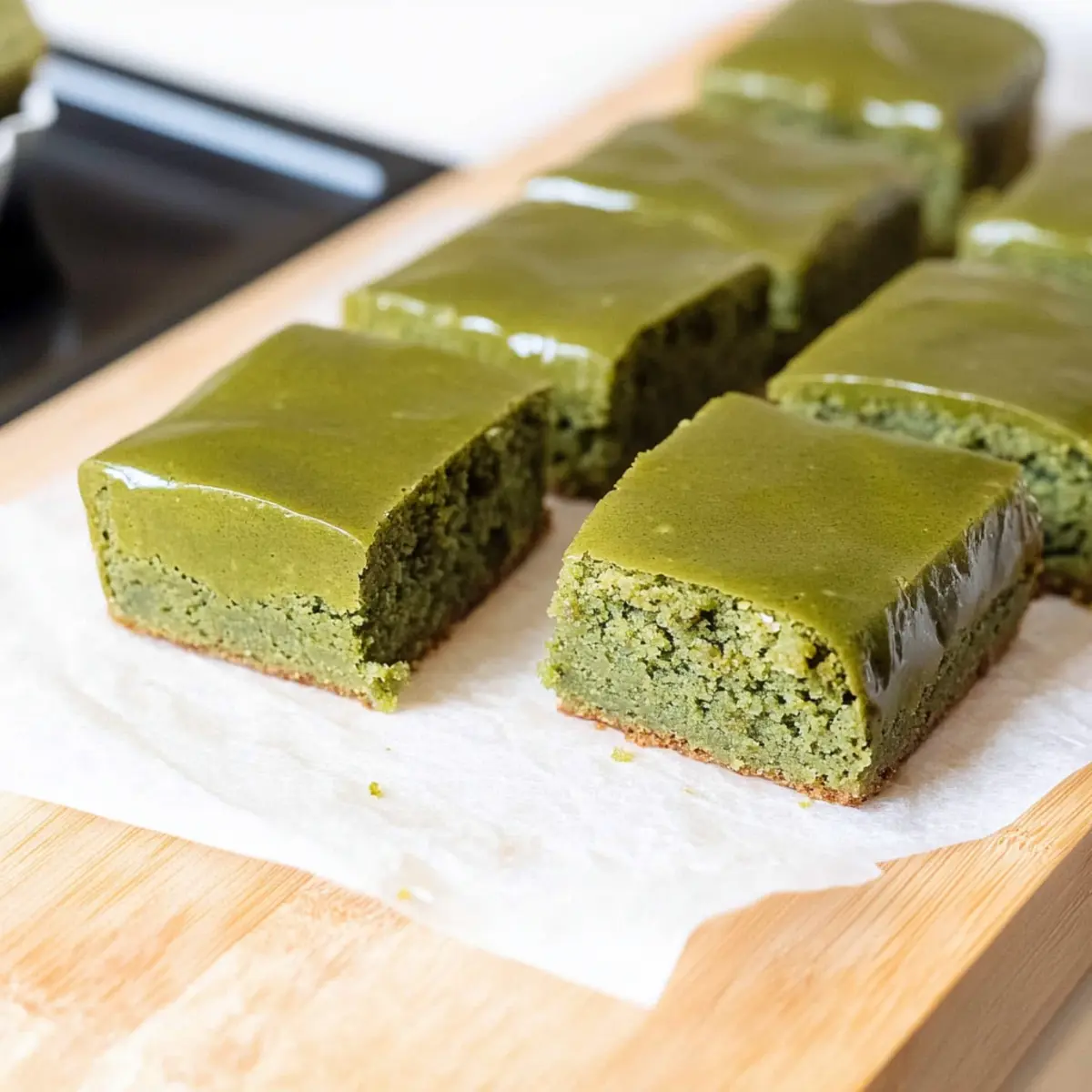 Decadent Matcha Mochi Brownies w/ Matcha Ganache Delight