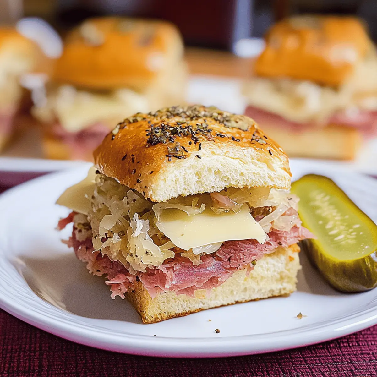 Reuben Sliders: Irresistible Comfort in Every Bite